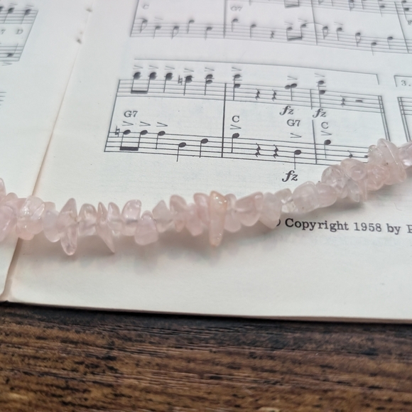 Vintage Rose Quartz Necklace - Picture 3 of 8